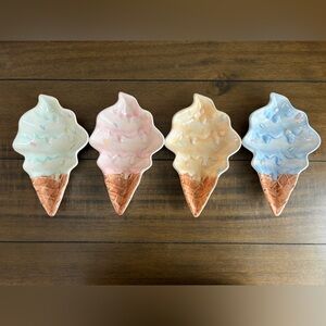 Ice Cream Cone Shaped Ceramic Plates